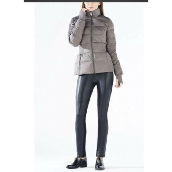 new BCBG MAXAZRIA Lorraine Puffer Down Jacket gray xs - Picture 1 of 3